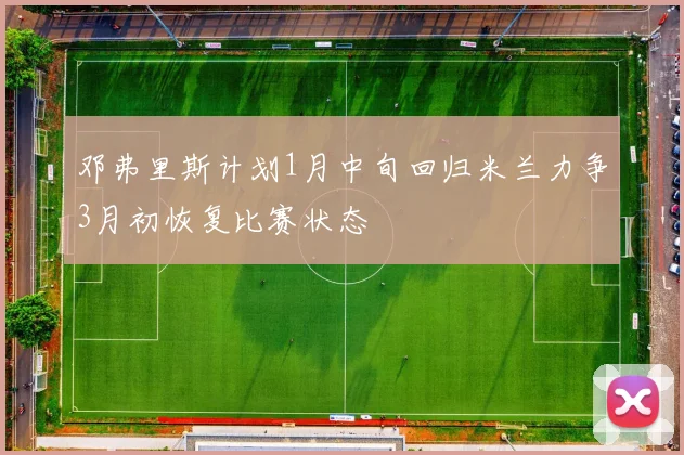 邓弗里斯计划1月中旬回归米兰力争3月初恢复比赛状态